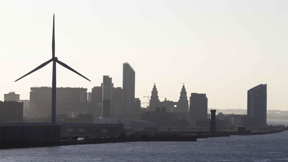 Constructing wind turbines close to urban centres, like this one by a dock in Liverpool in the UK, can reduce the impact of turbines on wildlife (Credit: Getty Images) Constructing wind turbines close to urban centres, like this one by a dock in Liverpool in the UK, can reduce the impact of turbines on wildlife (Credit: Getty Images)