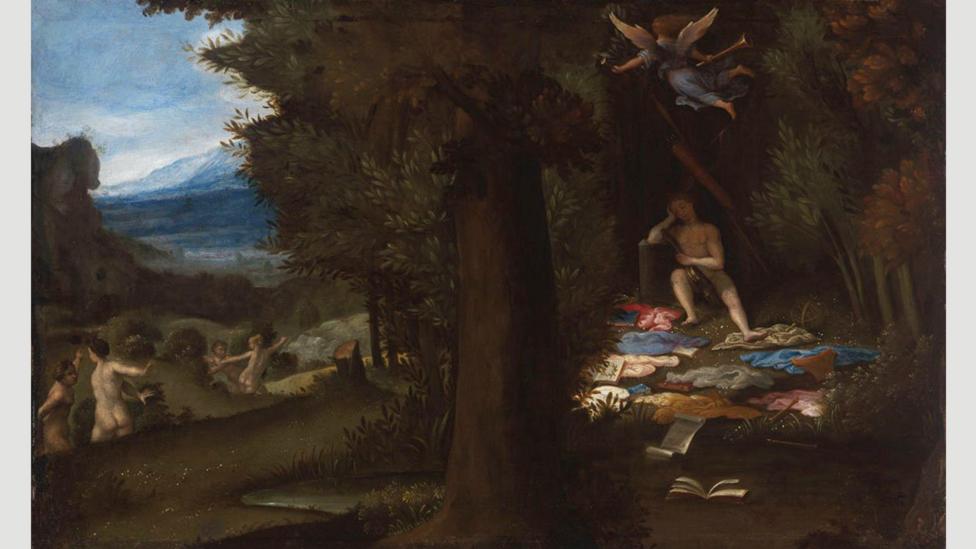 Sleeping Apollo by Lorenzo Lotto (1549) suggests the uninhibited creativity that dreams could unleash