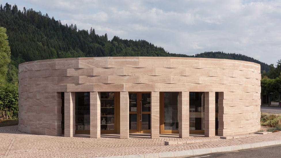 The tourist office in the French town of Plainfaing was designed by Studiolada, and created entirely in stone (Credit: Ludmilla Cerveny) The tourist office in the French town of Plainfaing was designed by Studiolada, and created entirely in stone (Credit: Ludmilla Cerveny)